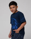 Nevada Anime Blue Outine Kaos Anak Laki-laki