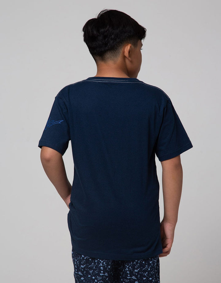 Nevada Anime Blue Outine Kaos Anak Laki-laki