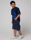 Nevada Anime Blue Outine Kaos Anak Laki-laki