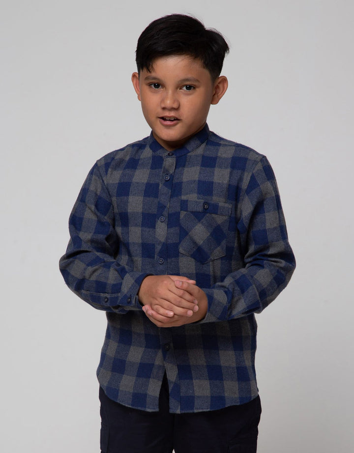 Nevada Flanel Checks Kemeja Anak Laki-laki