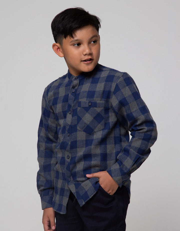 Nevada Flanel Checks Kemeja Anak Laki-laki