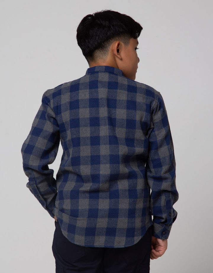 Nevada Flanel Checks Kemeja Anak Laki-laki