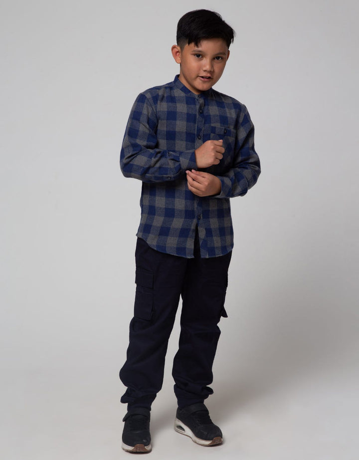 Nevada Flanel Checks Kemeja Anak Laki-laki