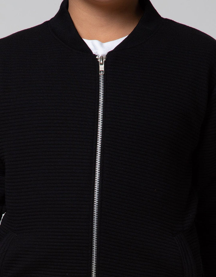 Nevada Jacket Knit Bomber Textured