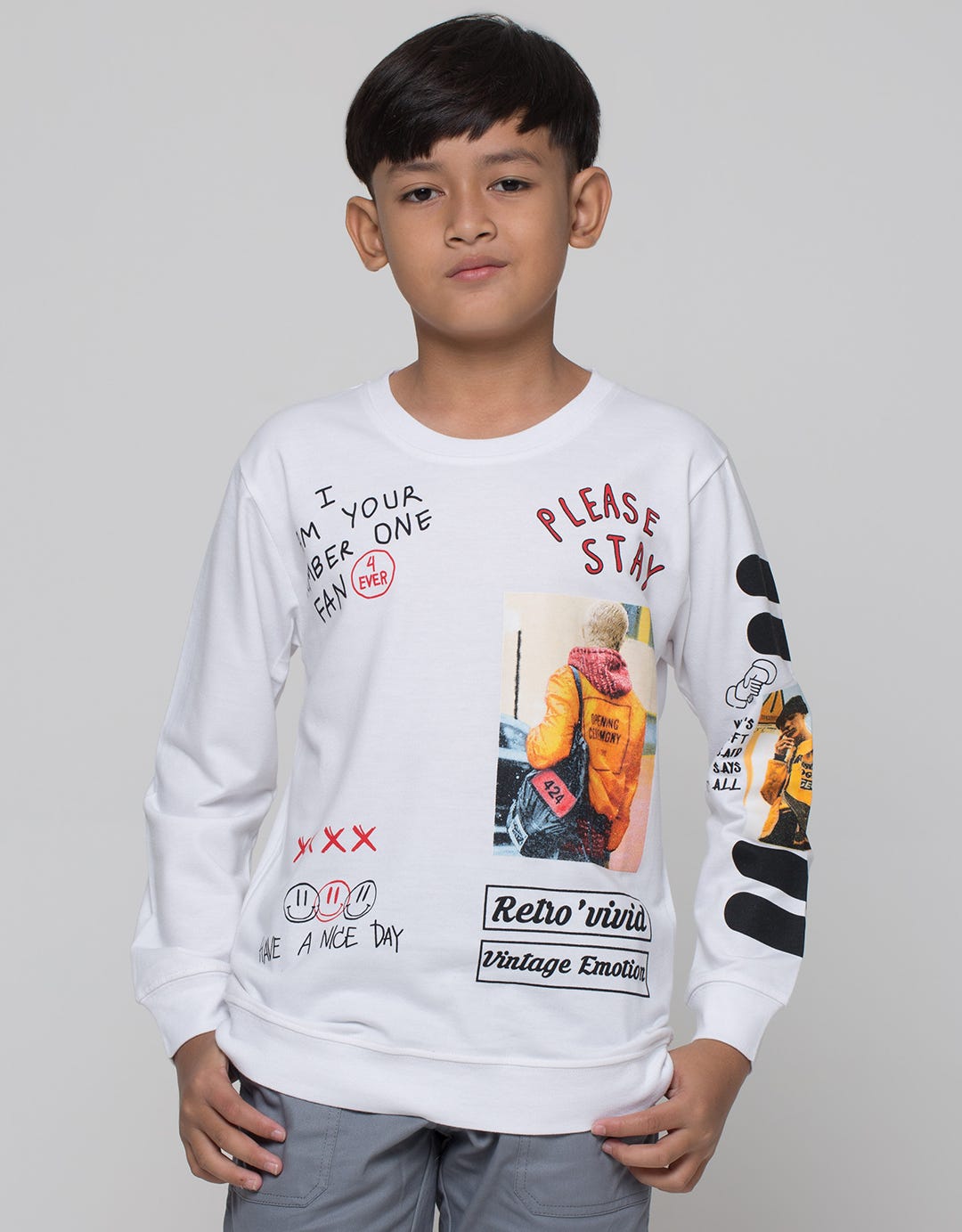 Nevada Boy Please Sweater Anak Laki-Laki