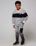 Nevada Sweater Non Hoodie Textured Melange Oversized Rubber