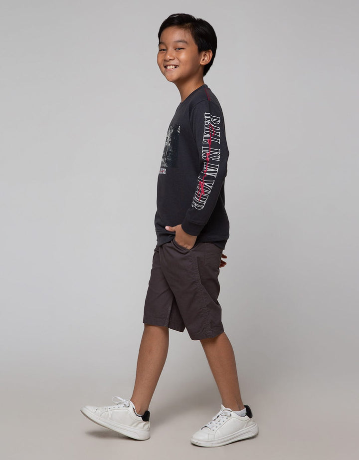 Nevada Foto Print Sweater Anak Laki-Laki