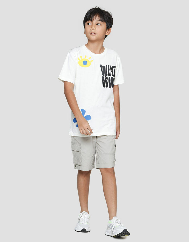 Nevada Eyes Flower Kaos Anak Laki-laki