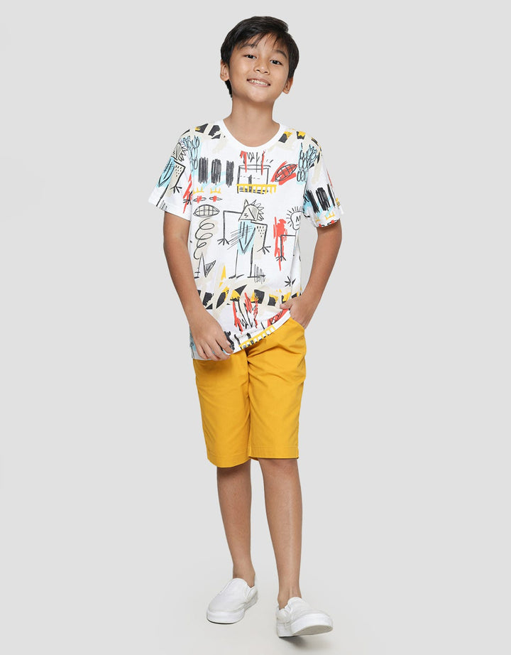 Nevada Fullprint Hand Graff Kaos Anak Laki-laki