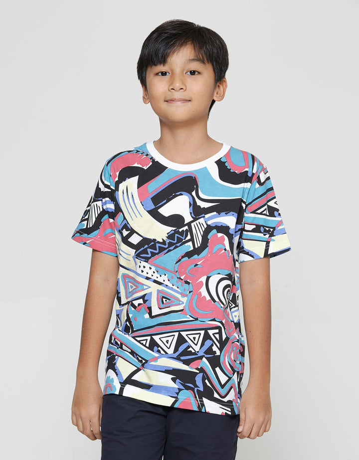 Nevada Hand Graffti Kaos Anak Laki-laki