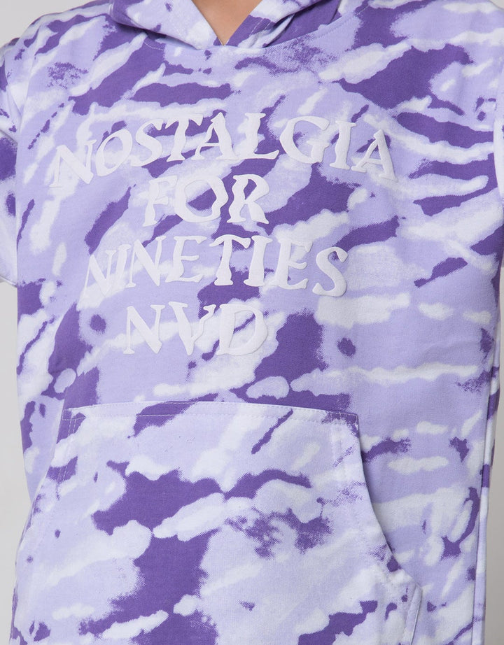 Nevada Sweater Hoodie Print Abstract Marbel