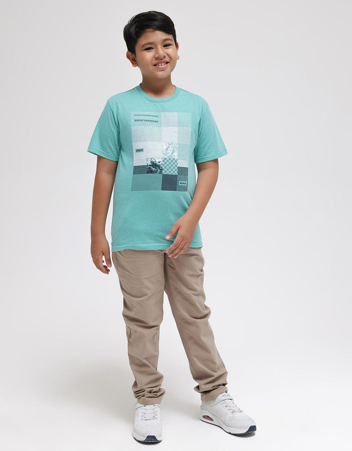 Nevada Short Sleeve T-Shirt Print Abstract Square