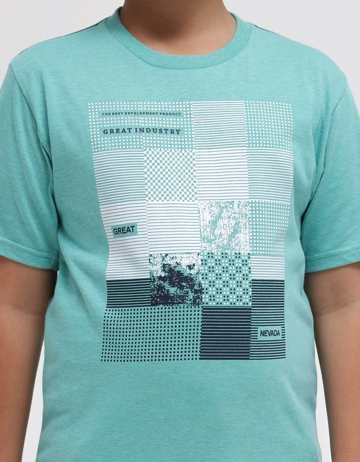 Nevada Short Sleeve T-Shirt Print Abstract Square