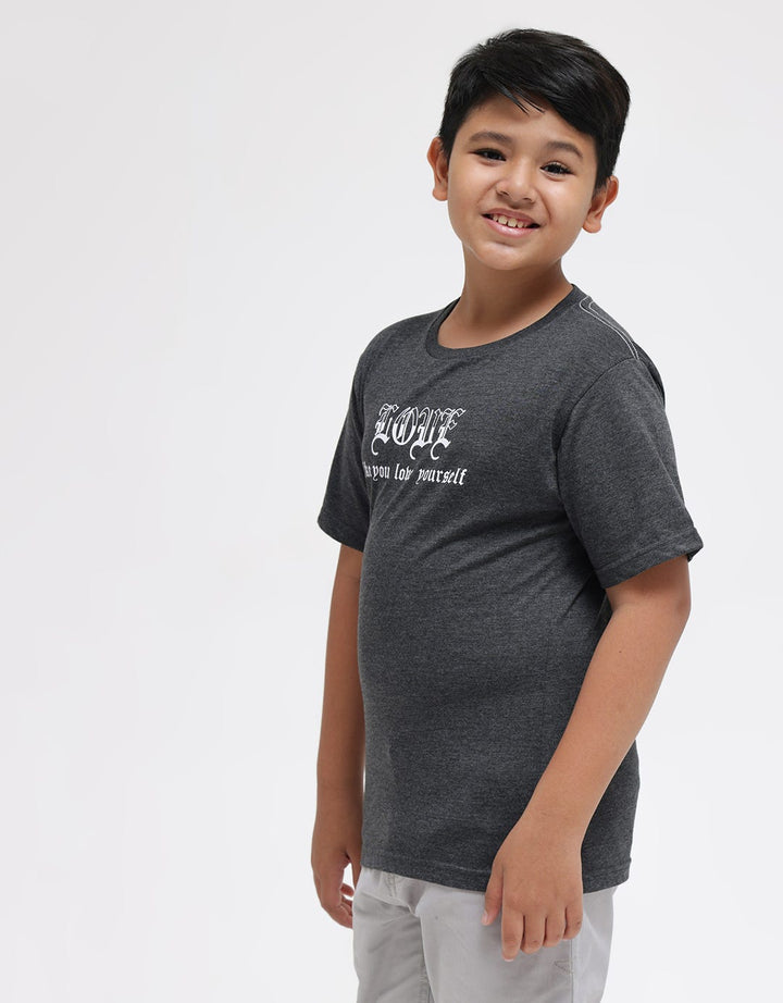 Nevada Kaos Print Love Your Self Anak Laki-Laki