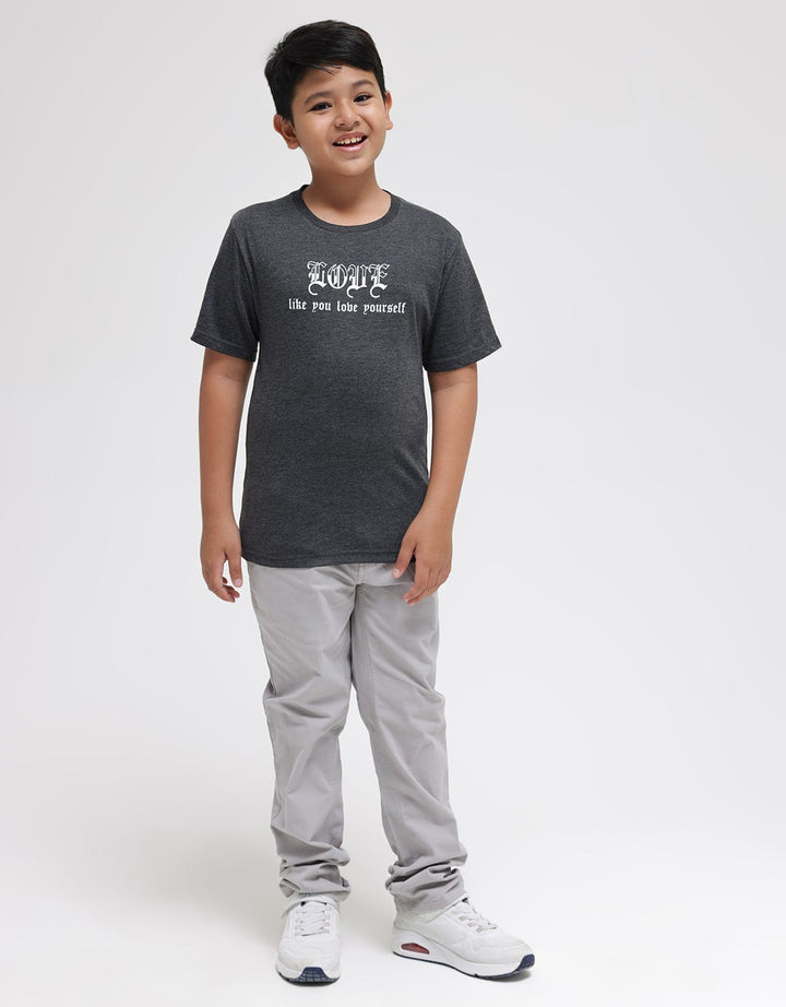 Nevada Kaos Print Love Your Self Anak Laki-Laki
