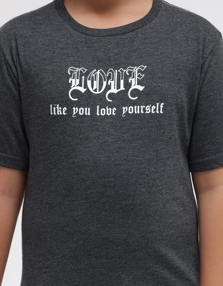 Nevada Kaos Print Love Your Self Anak Laki-Laki
