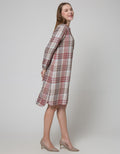 Triset Ladies Dress Plaid Motif