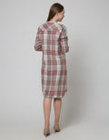 Triset Ladies Dress Plaid Motif