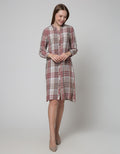 Triset Ladies Dress Plaid Motif