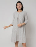 Triset Ladies Layer Look Motif Flower Dress