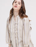 Triset Ladies Lad Stripe Blouse Wanita