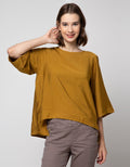 St. Yves Short Sleeve Blouse Linen Polo