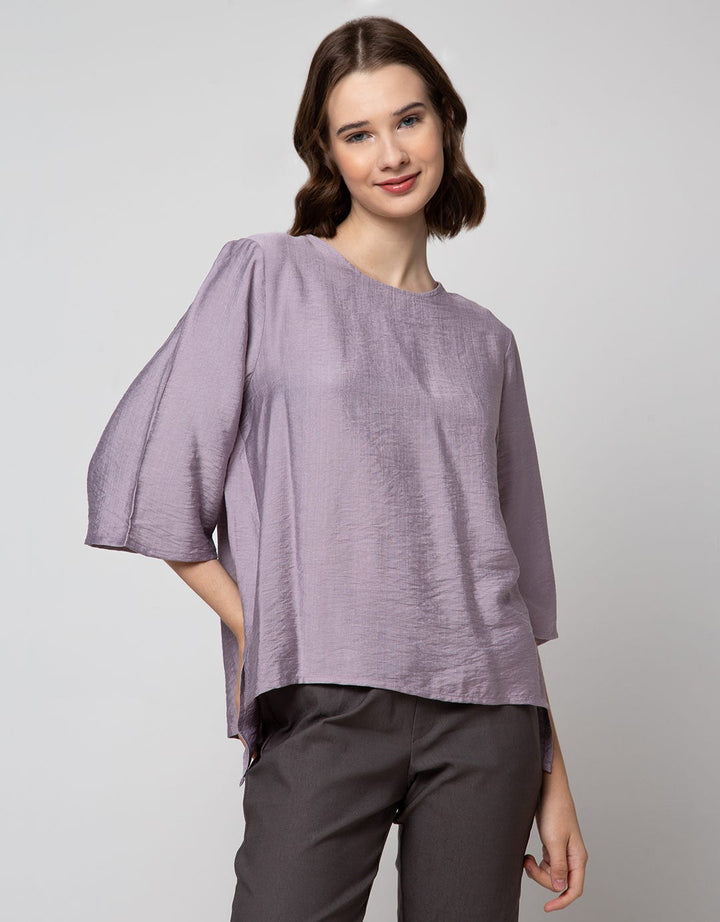 St. Yves Short Sleeve Blouse Linen Polo