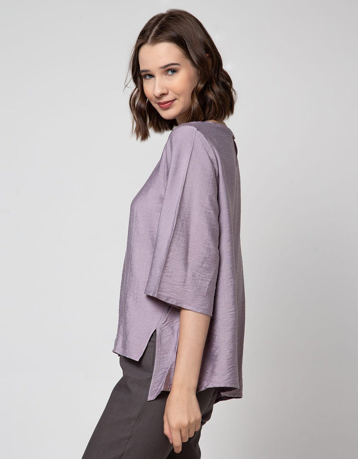 St. Yves Short Sleeve Blouse Linen Polo