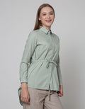 Triset Casual Waist Detail Blouse Wanita