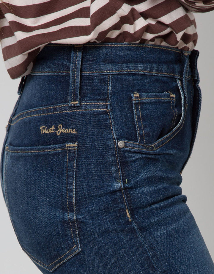 Triset Casual Denim Washed Women's Pants