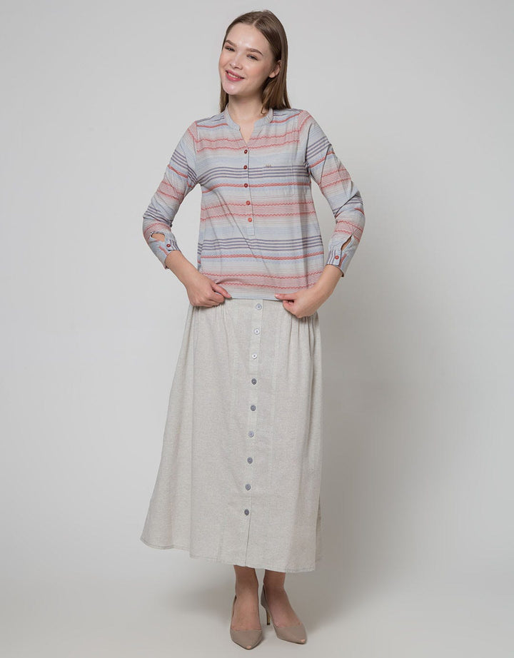 Triset Blouse Stripes Women's Blouse