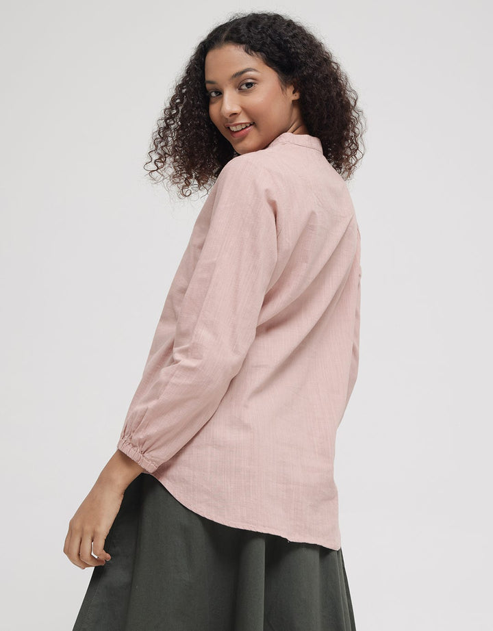 Triset V Neck Casual Blouse Wanita