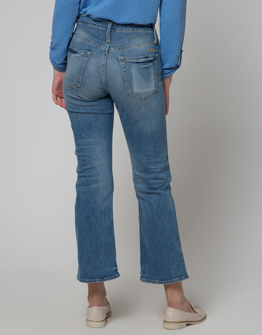 Triset Casual Denim Washed Women's Pants