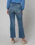 Triset Casual Denim Washed Celana Wanita