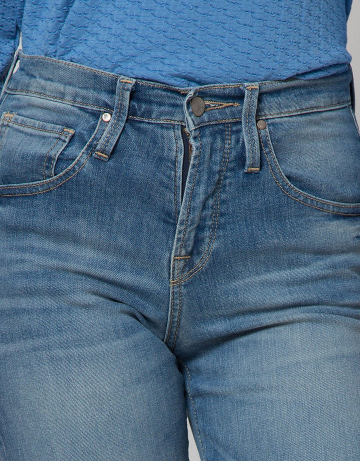 Triset Casual Denim Washed Women's Pants