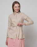 Triset Casual Waist Detail Blouse Wanita