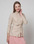 Triset Casual Waist Detail Blouse Wanita