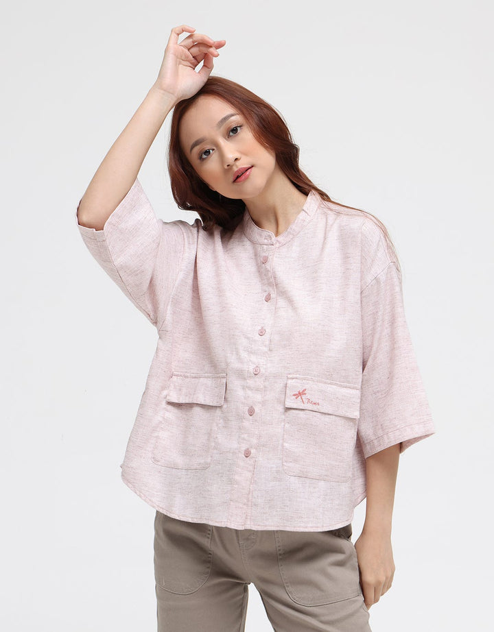 Triset Casual Double Pocket Blouse for Women