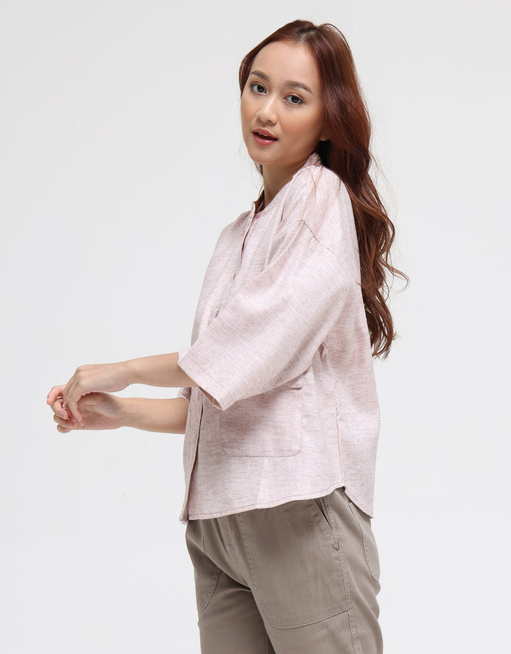 Triset Casual Double Pocket Blouse for Women