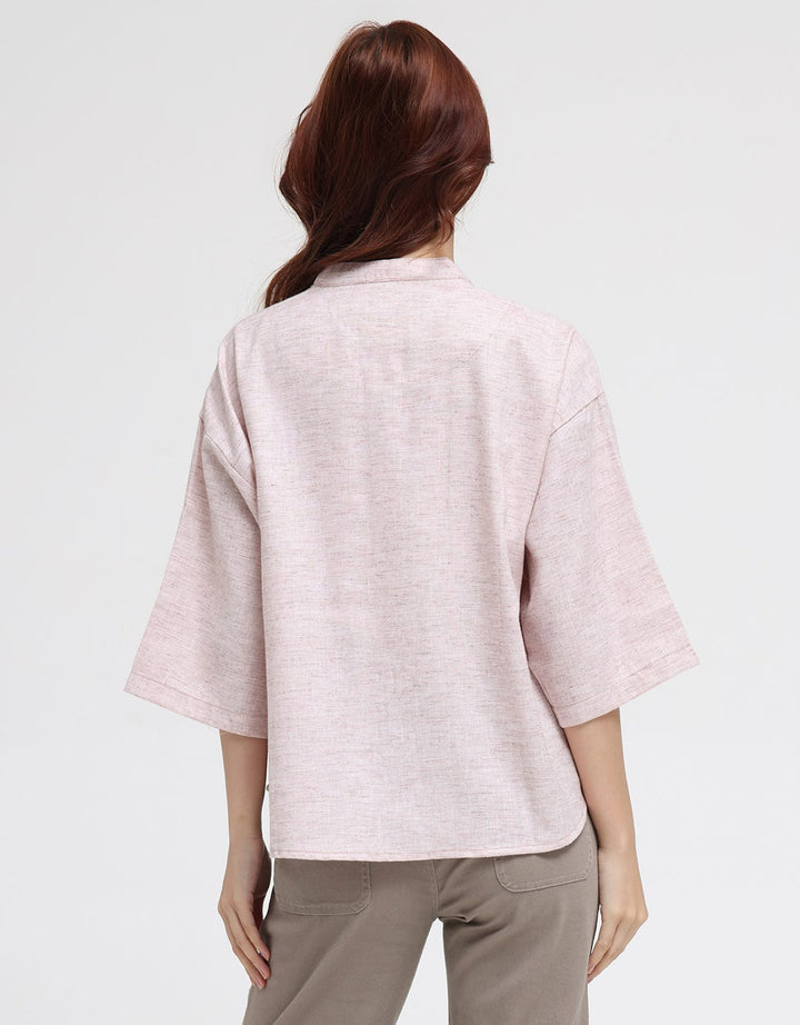 Triset Casual Double Pocket Blouse for Women