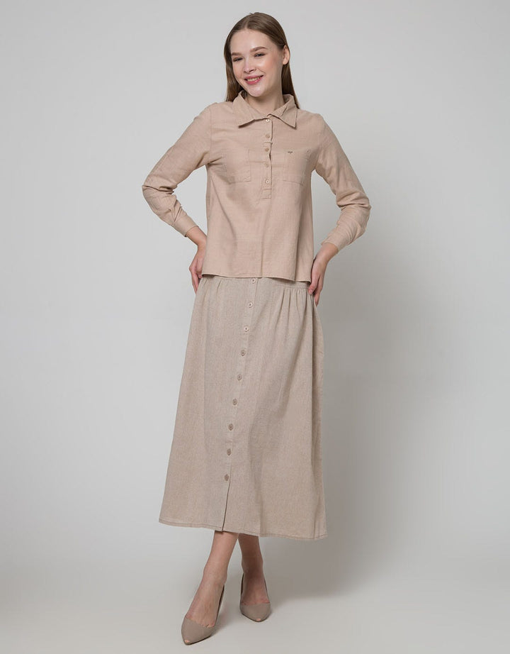 Triset Casual A Line Maxi Skirt Women
