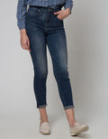 Triset Casual Denim Washed Celana Wanita