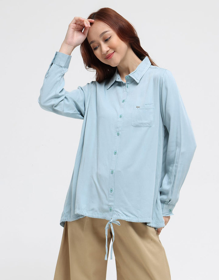 Triset Casual Drawstring Bottom Blouse