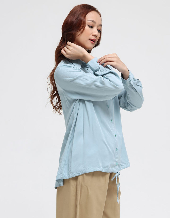 Triset Casual Drawstring Bottom Blouse