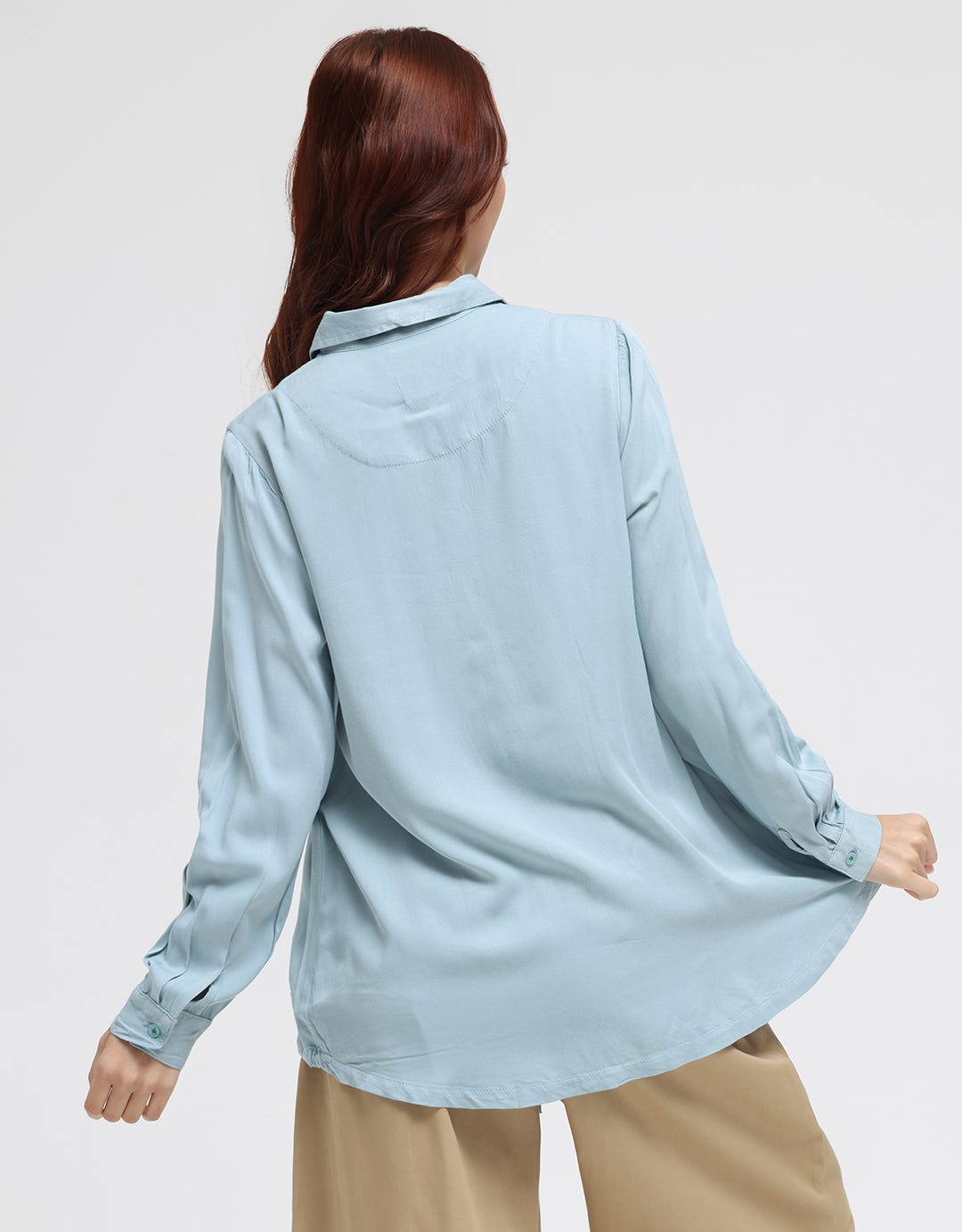 Triset Casual Drawstring Bottom Blouse