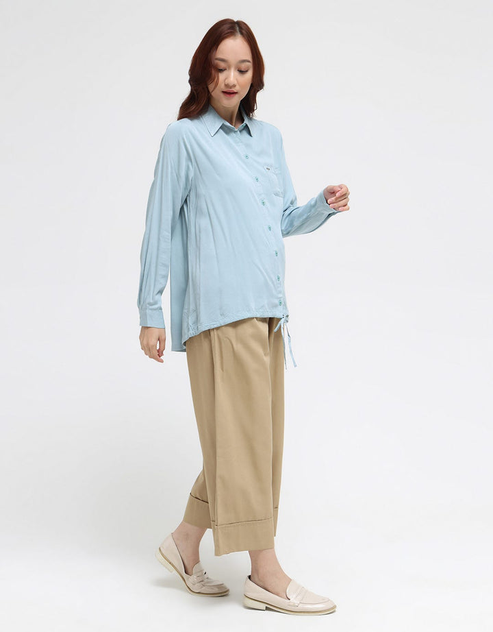 Triset Casual Drawstring Bottom Blouse