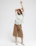 Triset Casual Double Pocket Blouse Wanita