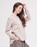 Triset Casual Drawstring Side Blouses