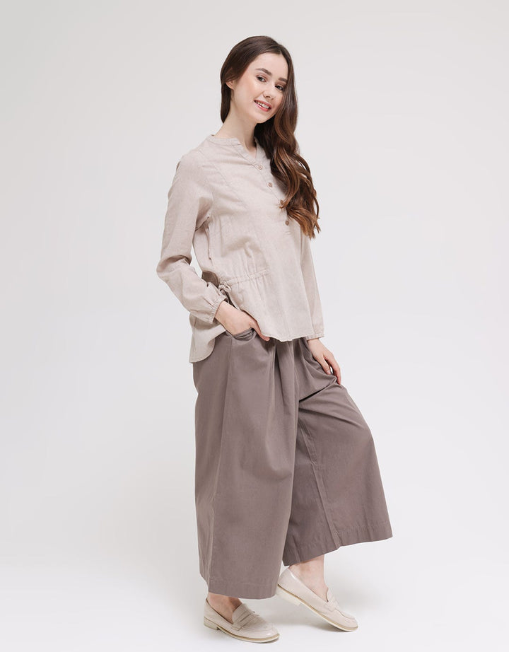 Triset Casual Drawstring Side Blouses