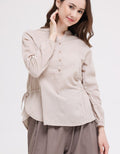 Triset Casual Drawstring Side Blouses